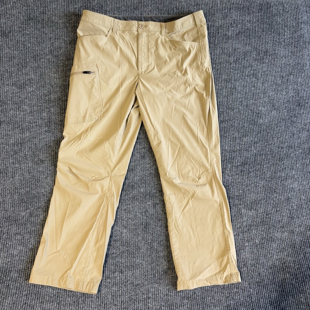 Eddie Bauer First Ascent Guide Pro Pants Mens 40x30 Tan Khaki Hiking‎ Technical